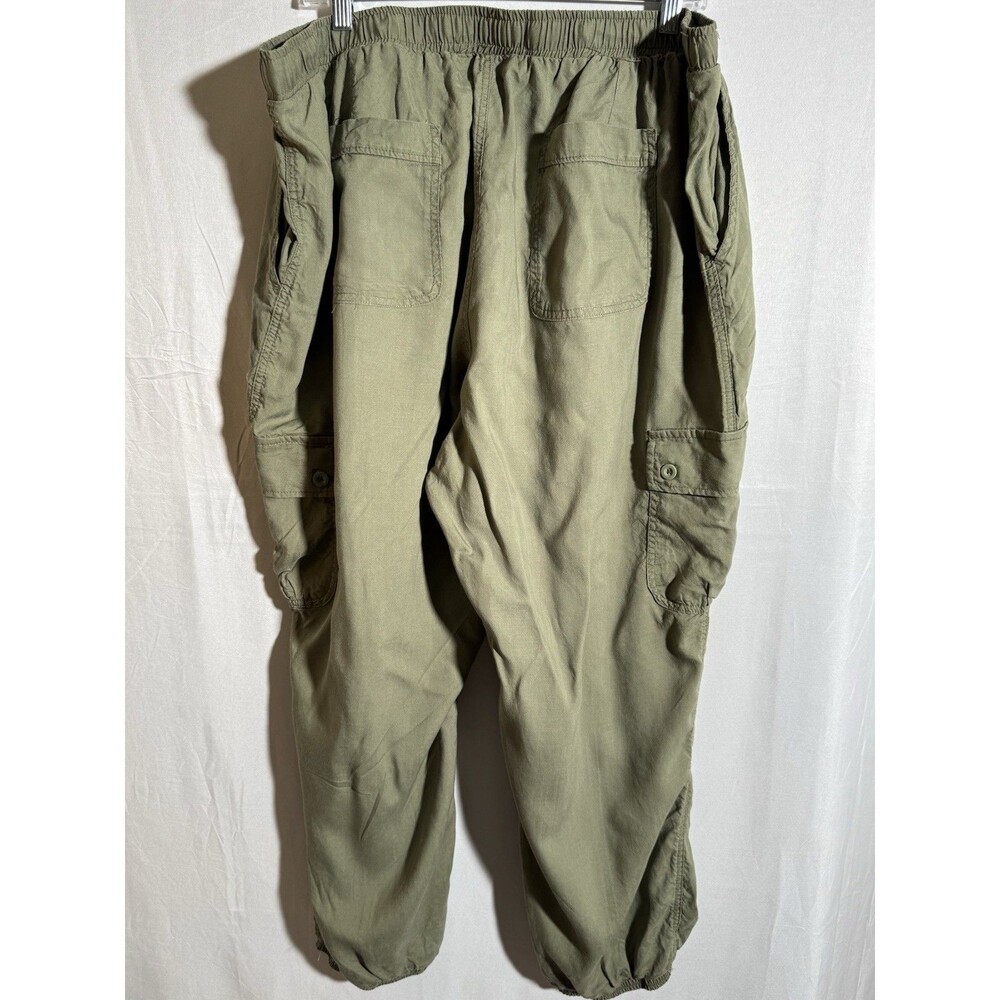 Industry Woman Olive Green Cargo Joggers 2X Elastic Waist NWT Casual Travel - Picture 4 of 12